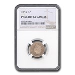 1863 Indian Cent PF 64 UCAM NGC