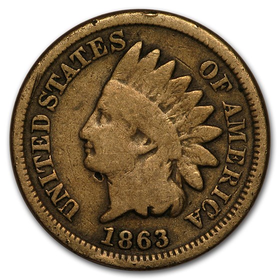 1863 Indian Head Cent Good 1863 Indian Head Cent Good