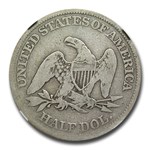 1863 Liberty Seated Half Dollar VG-8 NGC