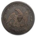 1863 Liberty Seated Quarter VF-25 PCGS