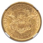 1863-S $20 Liberty Gold Double Eagle AU-53 NGC