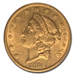 1863-S $20 Liberty Gold Double Eagle AU-53 PCGS