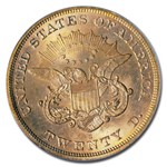 1863-S $20 Liberty Gold Double Eagle MS-61 NGC