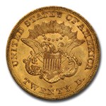 1863-S $20 Liberty Gold Double Eagle MS-62 PCGS CAC