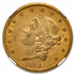 1863-S $20 Liberty Gold Double Eagle XF-45 NGC