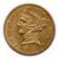 1863-S $5 Liberty Gold Half Eagle AU-53 PCGS