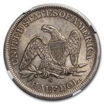 1863-S Liberty Seated Half Dollar AU-58 NGC