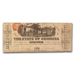 1863 State of Georgia $1.00 Note VF