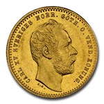 1863 Sweden Gold Ducat Carl XV Adolf MS-66 NGC