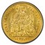 1863-YB Peru Gold 10 Soles AU-55 PCGS