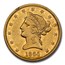 1864 $10 Liberty Gold Eagle AU-55 NGC