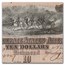 1864 $10 (T-68) Horses Pull Cannon AU-55 PCGS