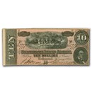 1864 $10 (T-68) Horses Pull Cannon AU