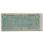 1864 $10 (T-68) Horses Pull Cannon AU