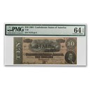 1864 $10 (T-68) Horses Pull Cannon CU-64 EPQ PMG