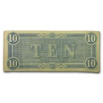 1864 $10 (T-68) Horses Pull Cannon CU