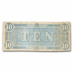 1864 $10 (T-68) Horses Pull Cannon VF Details