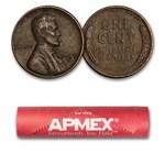 1864-1958 Cents & Nickels Avg Circ Five Roll Set