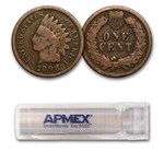 1864-1958 Cents & Nickels Avg Circ Five Roll Set