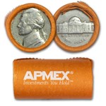 1864-1958 Cents & Nickels Avg Circ Five Roll Set