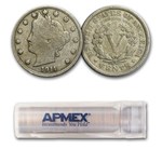 1864-1958 Cents & Nickels Avg Circ Five Roll Set