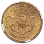 1864 $20 Liberty Gold Double Eagle AU-55 NGC