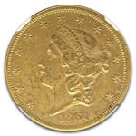 1864 $20 Liberty Gold Double Eagle AU-58 NGC