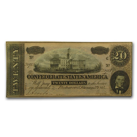 1864 $20 (T-67) Capital @ Nashville, TN XF