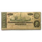 1864 $20 (T-67) Capitol @ Nashville, TN VG-VF