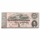 1864 $5.00 (T-69) Capitol @ Richmond, VA CU Details