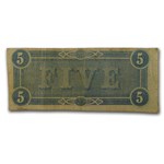 1864 $5.00 (T-69) State Capitol @ Richmond VF