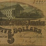 1864 $5.00 (T-69) State Capitol @ Richmond VF