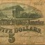 1864 $5.00 (T-69) State Capitol @ Richmond VG-VF