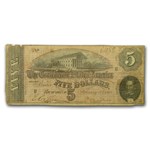 1864 $5.00 (T-69) State Capitol @ Richmond VG