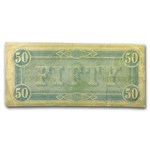 1864 $50 (T-66) Jefferson Davis XF