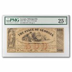 1864 $500 State of GA Milledgeville, GA VF-25 PMG (GACR-20)