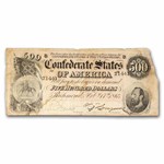 1864 $500 (T-64) Stonewall Jackson Fine Details