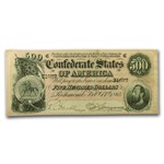 1864 $500 (T-64) Washington-Jackson AU