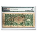 1864-65 $20.00 Compound Treasury Note VF-20 PMG (Fr#191A) Net