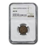 1864 COPPER Indian Head Cent AU-50 NGC