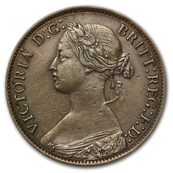1864 Great Britain Farthing Victoria XF 1864 Great Britain Farthing Victoria XF