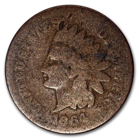 1864 Indian Head Cent AG (L on Ribbon) 1864 Indian Head Cent AG (L on Ribbon)