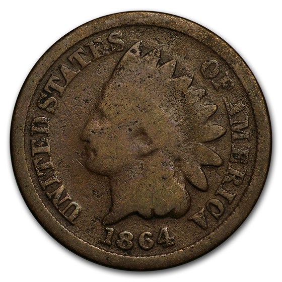 1864 Indian Head Cent Bronze Good