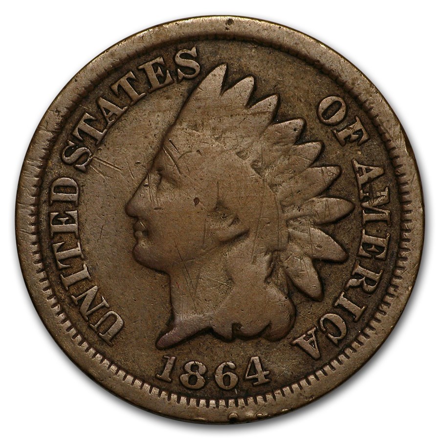 1864 Indian Head Cent Bronze VG