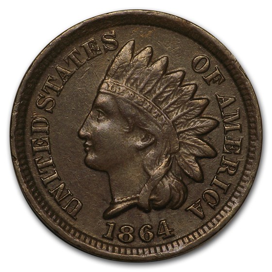 1864 Indian Head Cent Bronze XF 1864 Indian Head Cent Bronze XF