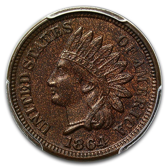 1864 Indian Head Cent Copper-Nickel AU-58 PCGS