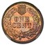 1864 Indian Head Cent Copper Nickel MS-63 NGC
