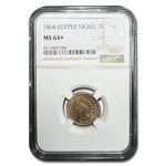 1864 Indian Head Cent Copper Nickel MS-64+ NGC