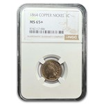 1864 Indian Head Cent Copper Nickel MS-65+ NGC