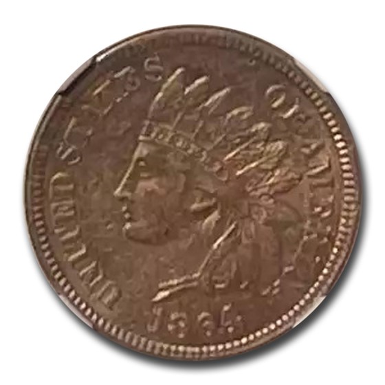 1864 Indian Head Cent MS-62 NGC (Brown, Bronze L) 1864 Indian Head Cent MS-62 NGC (Brown, Bronze L)